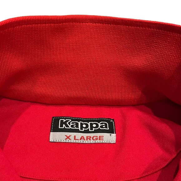 Vintage Kappa Manchester United England Soccer Track Jacket XL Warm up Practice - Picture 3 of 7